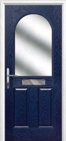 2 Panel 1 Arch Glazed Composite Front Door in Blue 2 panel 1 arch Composite Door Peterborough