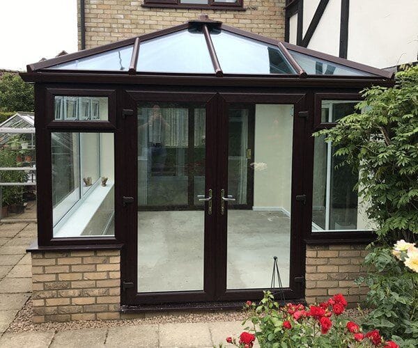 Conservatory with French Doors Peterborough