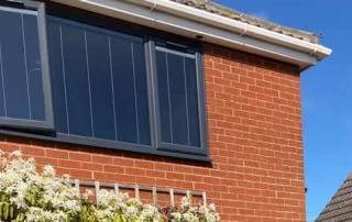 Grey Double Glazing Windows Peterborough