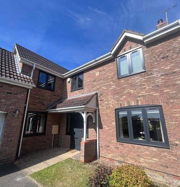 UPVC Windows Peterborough Modern anthracite UPVC Windows installed in Peterborough