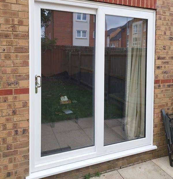 Modern white Patio door installed in Peterborough