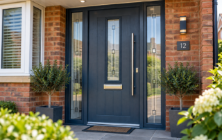 Modern composite front door showing composite door styles and options
